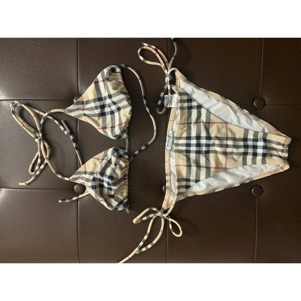 Burberry Vintage Check Triangle Bikini Set